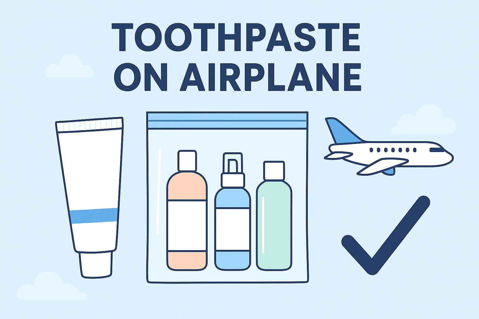 Toothpaste on Airplane