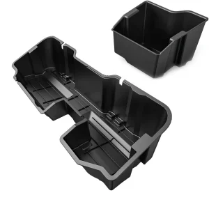 Upgrade 2-In-1 Storage Box for 2019-2025 Chevy Silverado/GMC Sierra 1500, 2020-2025 Silverado/Sierra 2500HD 3500HD Double Cab & Crew Cab Storage Box