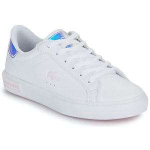 Lacoste Powercourt—Damen Sneaker Weiß Gold