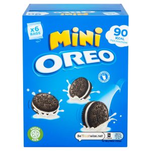 OREO Mini Vanilla Sandwich Biscuits 6 Snack Packs 114g – Sweet and Shareable