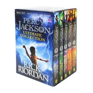 Percy Jackson Series by Rick Riordan – 5 Books Collection Box Set (Ages 9–14, Paperback)