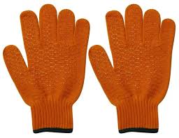 Safety Gloves, Criss Cross Knitted Gripper Gloves, 1 Pair Size 10 Extra Large