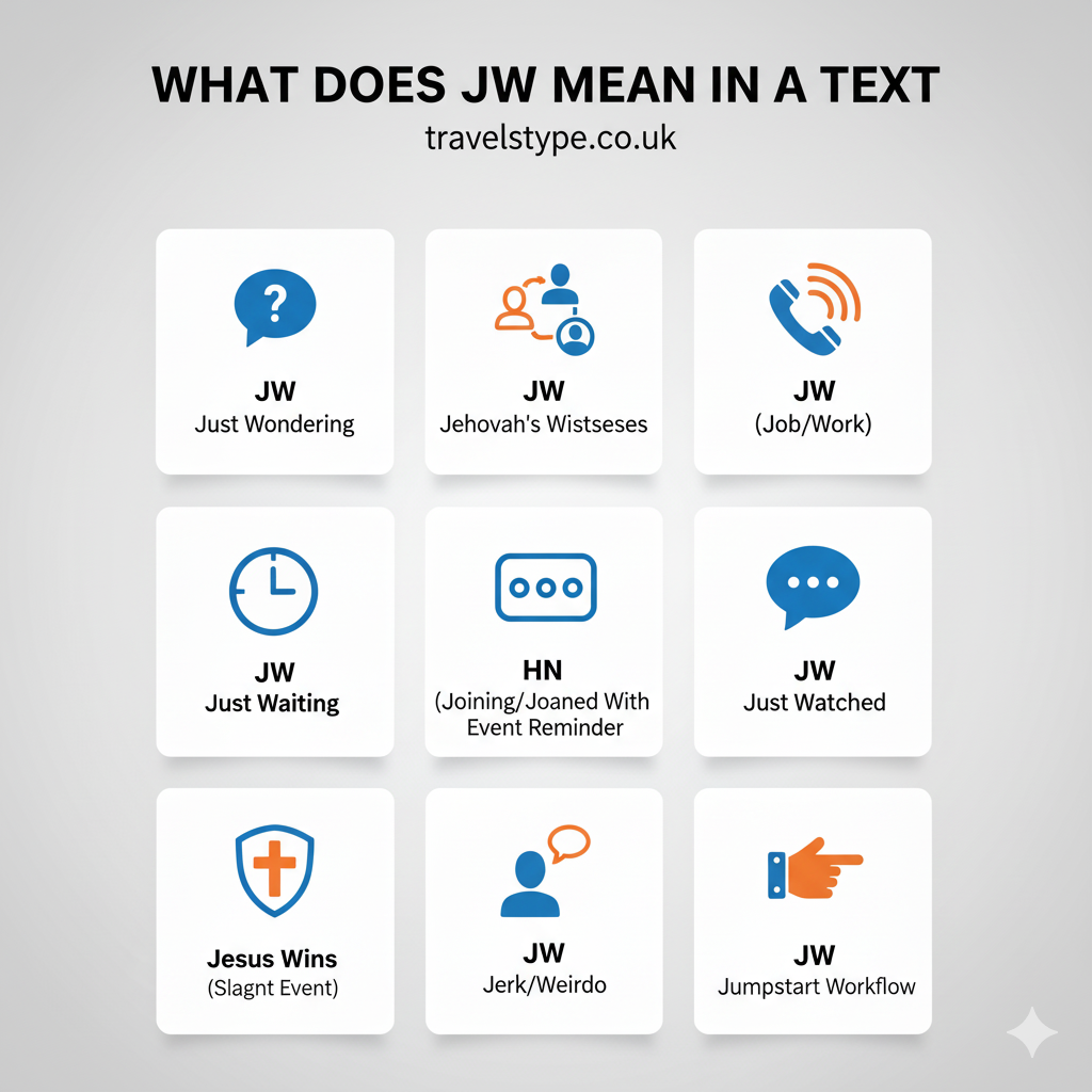 What Does JW Mean in a Text,