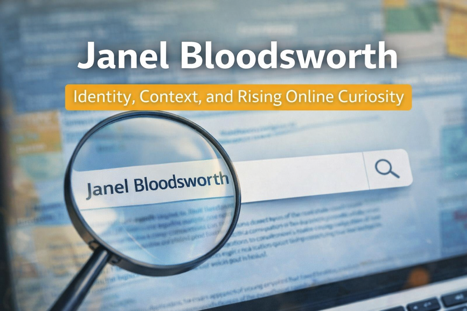 Janel Bloodsworth, Identity, Context, and Rising Online Curiosity