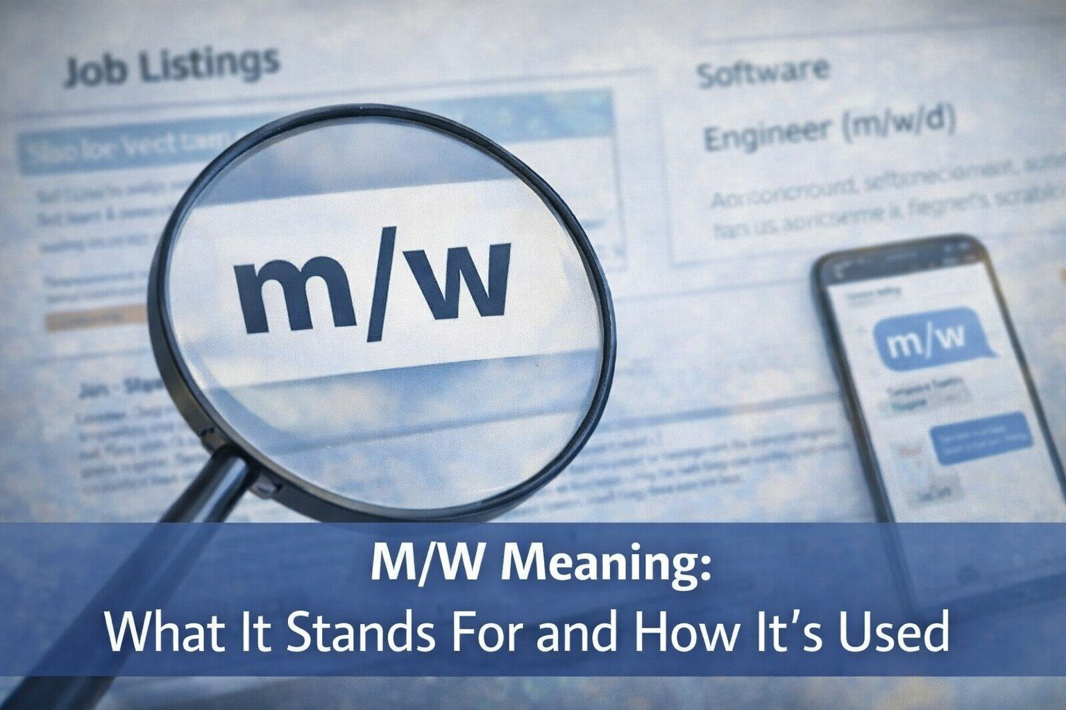M/W Meaning, What It Stands For and How It’s Used