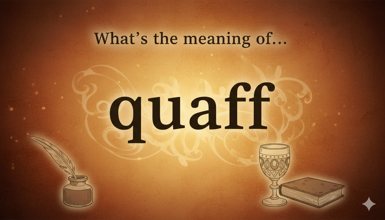 Define Quaff, Meaning, Origins, and How to Use It