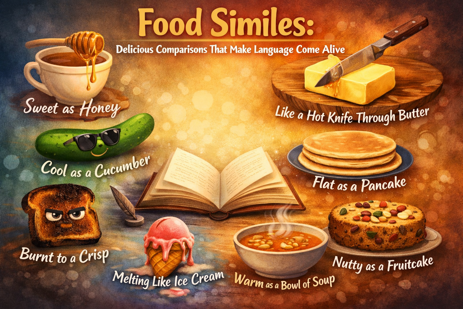 Food Similes, Delicious Comparisons That Make Language Come Alive