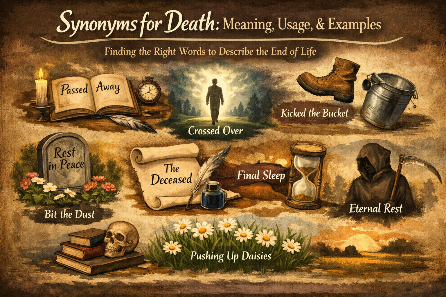 Synonyms for Death, Meaning, Usage, and Examples