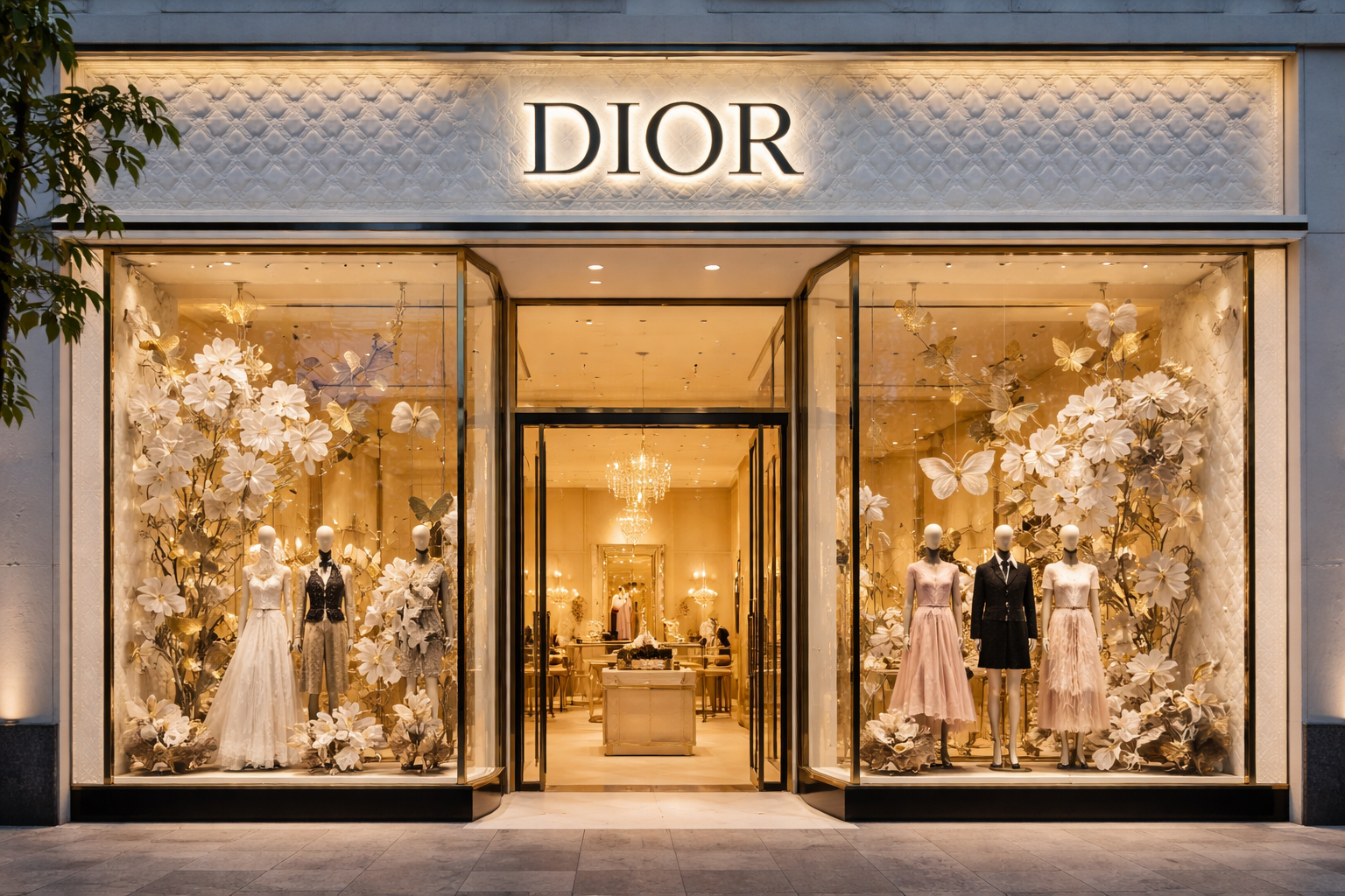 Dior Storefront, A Luxurious Blend of Fashion and Architecture