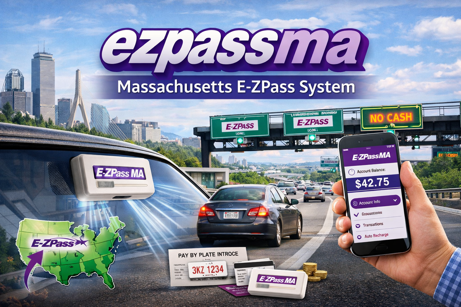 ezpassma, A Complete Guide to Massachusetts E-ZPass System