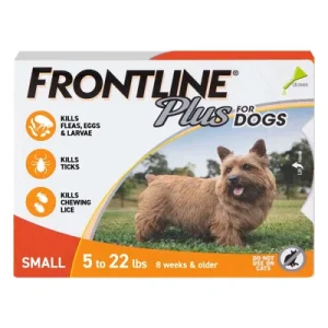 Frontline Plus For Small Dogs upto 10kg (upto 22lbs) Orange